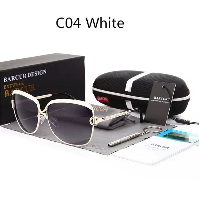 Polarized Ladies Sunglasses Women Gradient Lens round Sun Glasses Square Luxury Brand Oculos Lunette De Soleil Femme